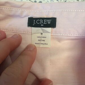 Women’s Pink Striped J Crew Blouse